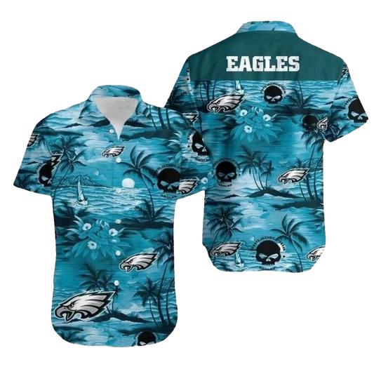 Oceanic Adventure Philadelphia Eagles Tropical Hawaiian Shirt - Moonbestprint