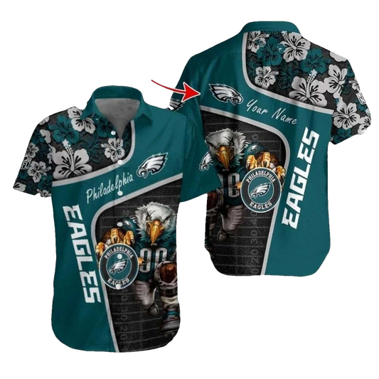 Majestic Eagles Spirit Floral Hawaiian Shirt - Moonbestprint
