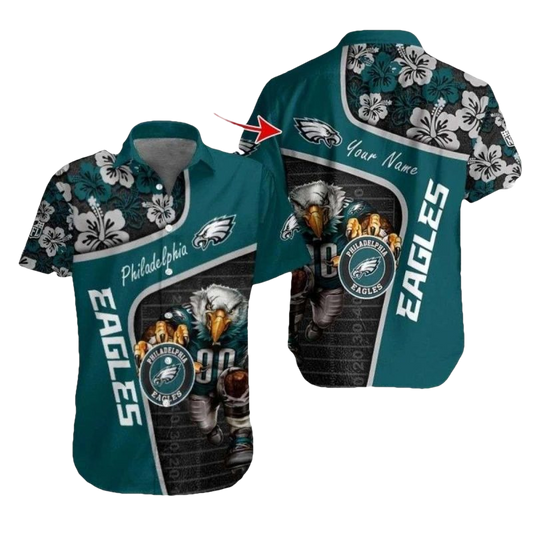 Majestic Eagles Spirit Floral Hawaiian Shirt - Moonbestprint