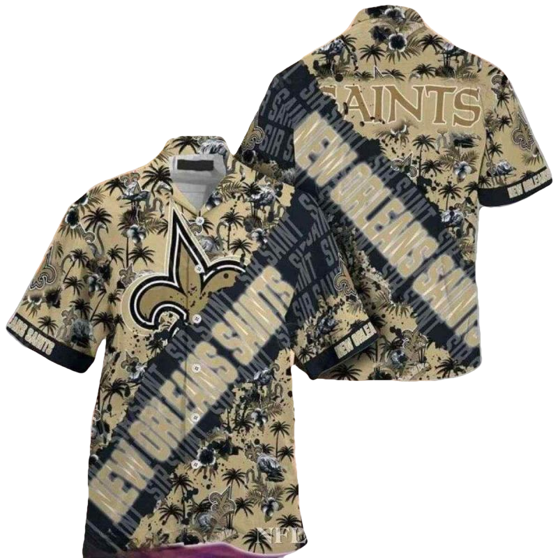 Twilight Tropics New Orleans Saints Hawaiian Shirt - Moonbestprint