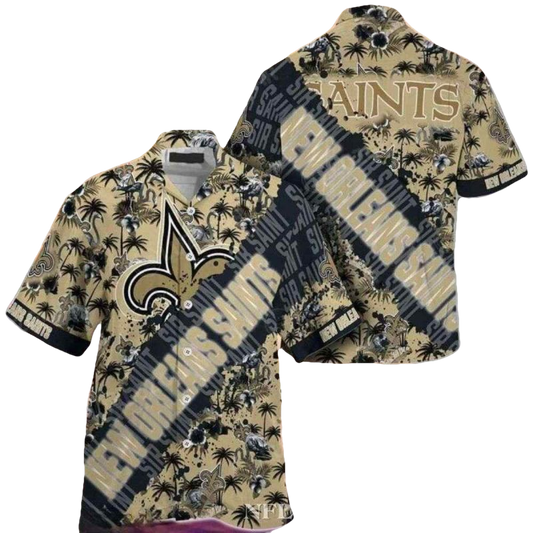 Twilight Tropics New Orleans Saints Hawaiian Shirt - Moonbestprint