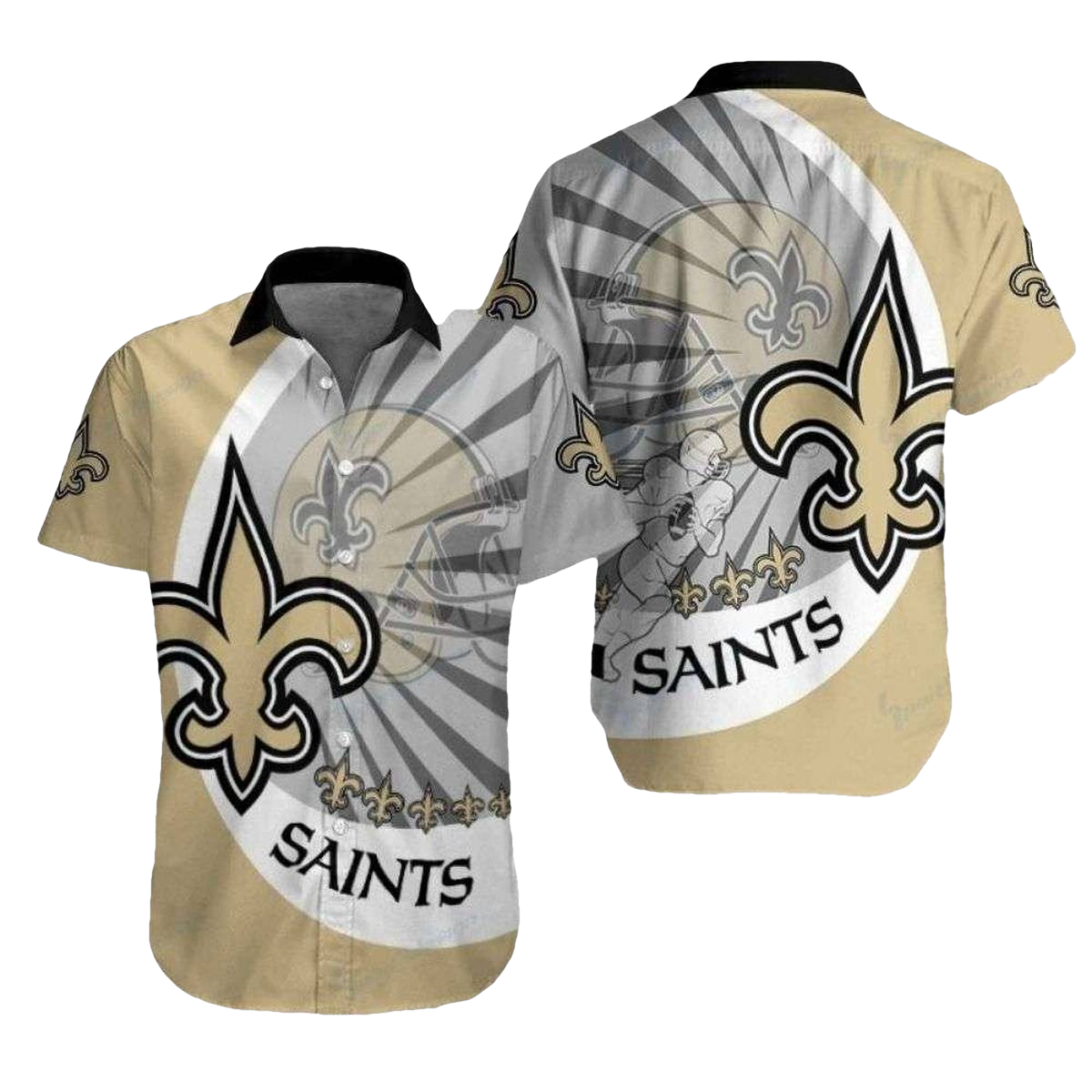 Quarterbacks Dream New Orleans Saints Tropical Hawaiian Shirt With Playbook Design - Moonbestprint