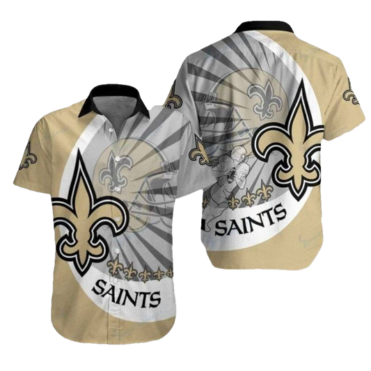 Quarterbacks Dream New Orleans Saints Tropical Hawaiian Shirt With Playbook Design - Moonbestprint