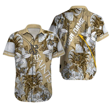 Personalized New Orleans Saints Special Tropical Fruit Hawaiian Shirt - Moonbestprint