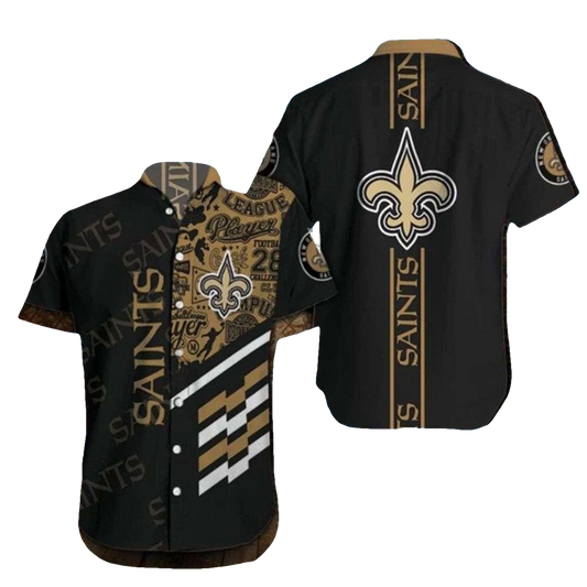 NFL Hawaiian Saints Shirt With Checkered Flag And Team Logo Accent - Moonbestprint