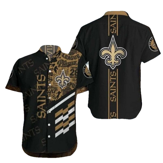 NFL Hawaiian Saints Shirt With Checkered Flag And Team Logo Accent - Moonbestprint