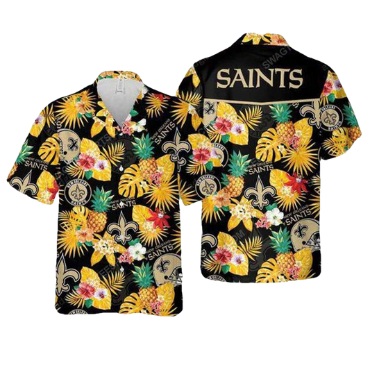 New Orleans Saints Tropical Summer Vacation Hawaiian Shirt - Moonbestprint