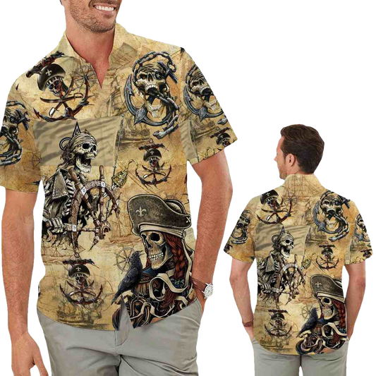 New Orleans Saints Pirates Retro Hawaiian Shirt - Moonbestprint