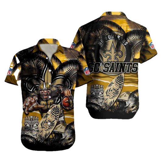 New Orleans Saints Mascot Go Saints Hawaiian Shirt - Moonbestprint