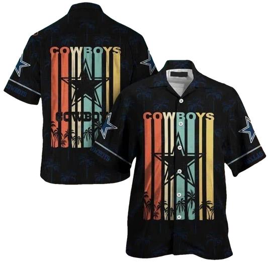 Retro Dallas Cowboys Gift For Beach Trip Hawaiian Shirt - Moonbestprint