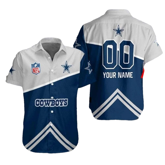 Personalized Dallas Cowboys Bold Game Day Hawaiian Shirt - Moonbestprint
