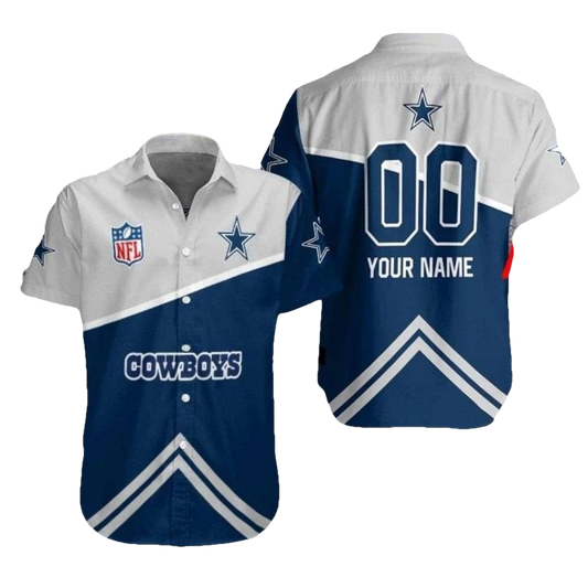 Personalized Dallas Cowboys Bold Game Day Hawaiian Shirt - Moonbestprint