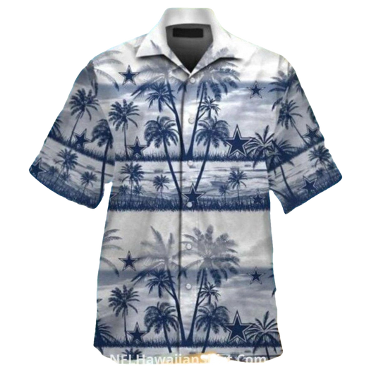 Dallas Cowboys Vintage Palm Tree Beach Hawaiian Shirt - Moonbestprint