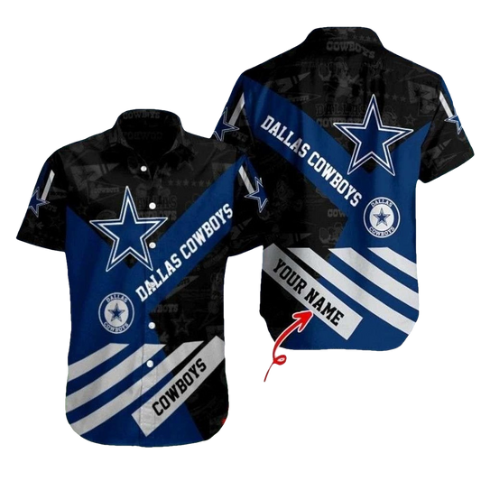 Dallas Cowboys Vintage Midnight Star Hawaiian Shirt - Moonbestprint