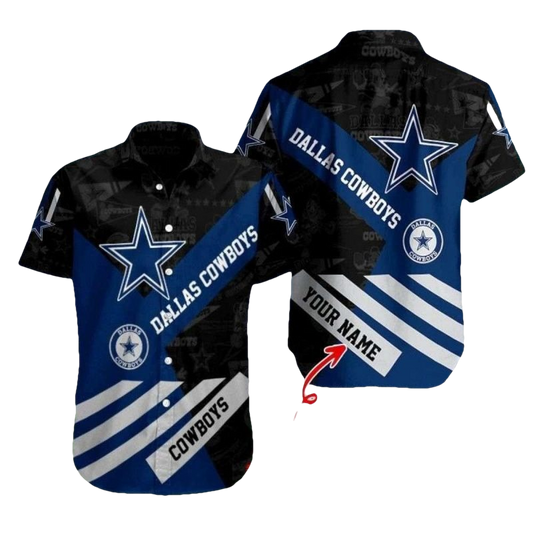 Dallas Cowboys Vintage Midnight Star Hawaiian Shirt - Moonbestprint