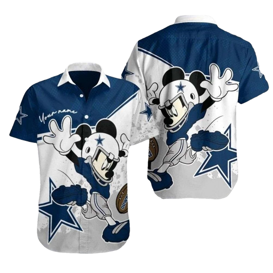 Dallas Cowboys Touchdown Mickey Hawaiian Shirt - Moonbestprint