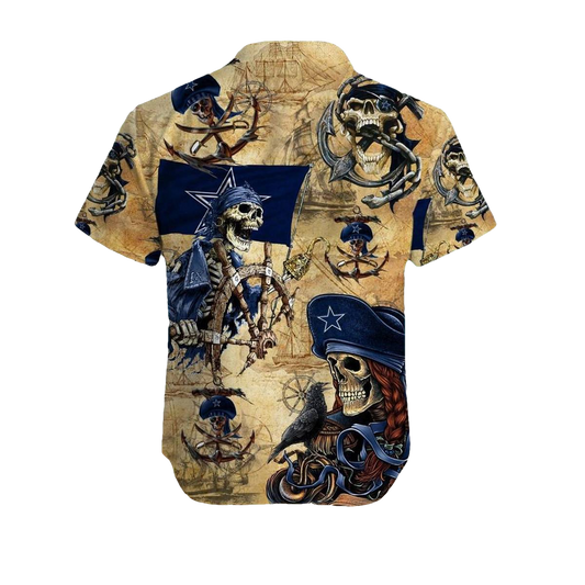 Dallas Cowboys Pirates Retro Hawaiian Shirt - Moonbestprint