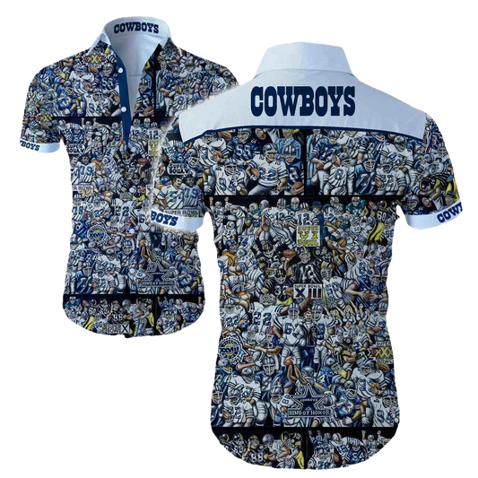 Dallas Cowboys All Legends Player Hawaiian Shirt - Moonbestprint