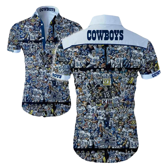 Dallas Cowboys All Legends Player Hawaiian Shirt - Moonbestprint