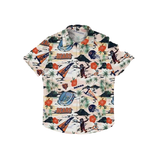 Vintage Stadium Chicago Bears Hawaiian Shirt - Moonbestprint