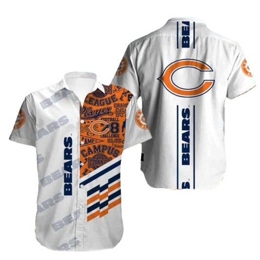 Varsity Pride Chicago Bears Collegiate Hawaiian Shirt - Moonbestprint