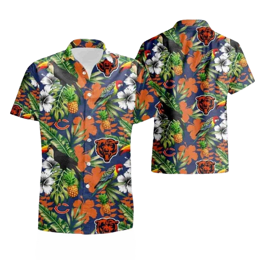 Twilight Tropic Chicago Bears Hawaiian Shirt - Moonbestprint