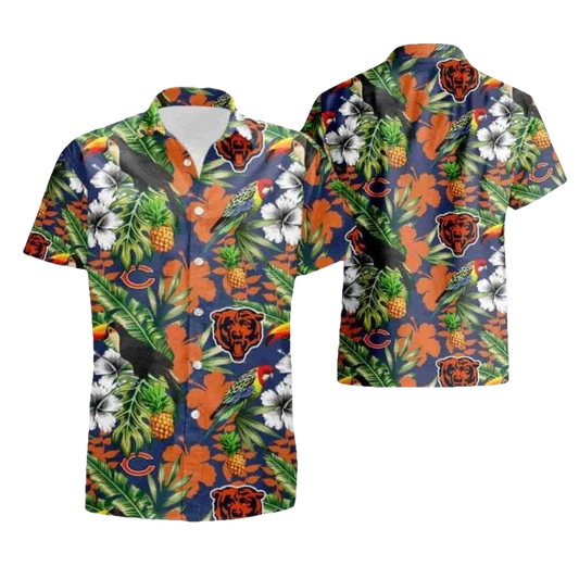 Twilight Tropic Chicago Bears Hawaiian Shirt - Moonbestprint