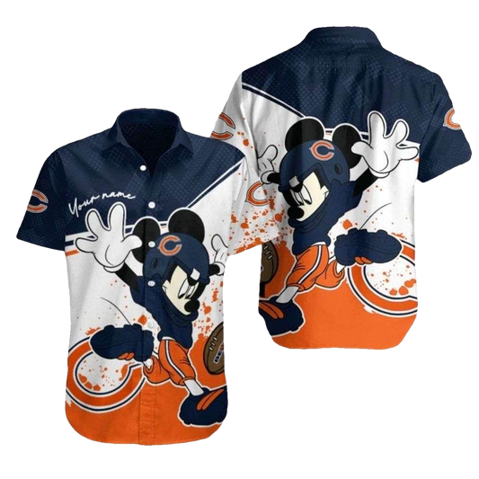 Personalized Mascot Mashup Playful Mickey Bears Fan Hawaiian Shirt - Moonbestprint