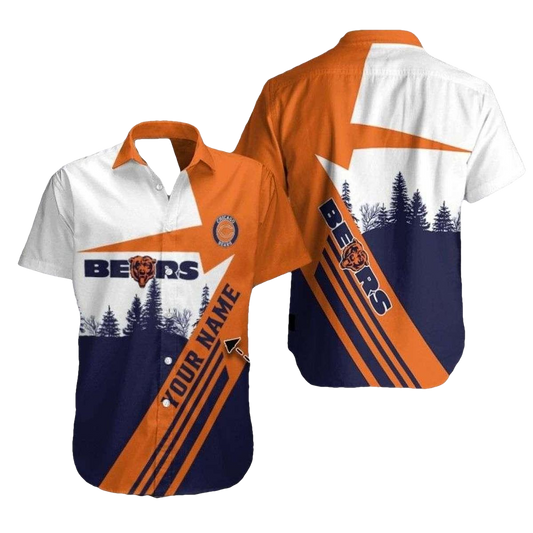 Personalized Chicago Bears Windy City Wilderness Hawaiian Shirt - Moonbestprint