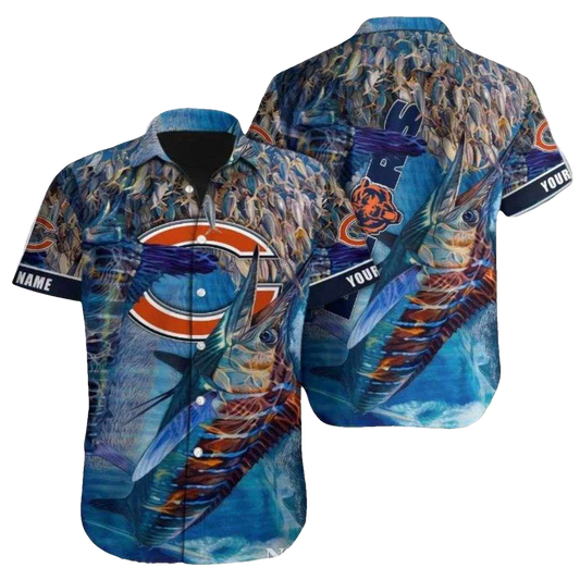 Oceanic Rush Chicago Bears Hawaiian Shirt - Moonbestprint