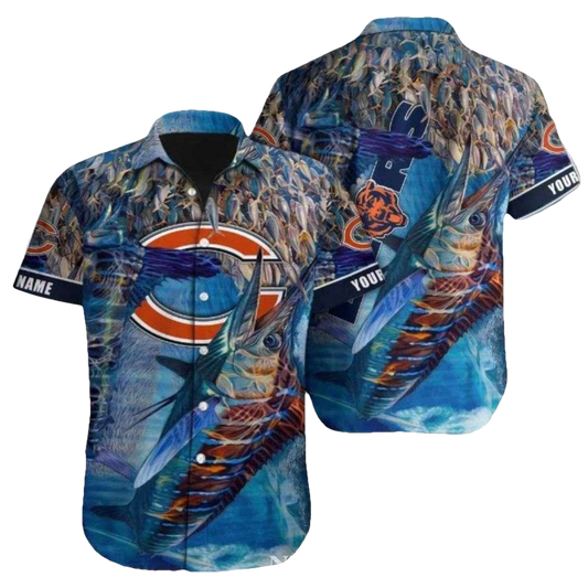 Oceanic Rush Chicago Bears Hawaiian Shirt - Moonbestprint