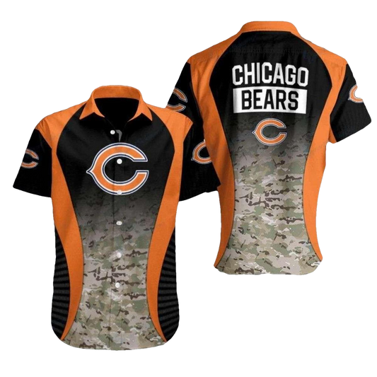 Chicago Bears Urban Camo Clutch Hawaiian Shirt - Moonbestprint