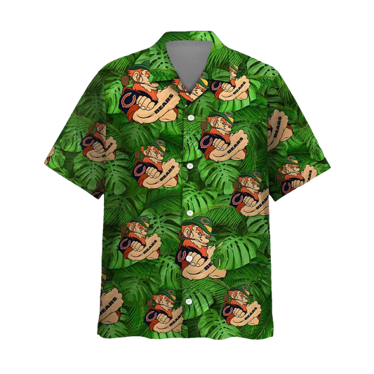 Chicago Bears Leprechaun St Patrick's Day Hawaiian Shirt - Moonbestprint
