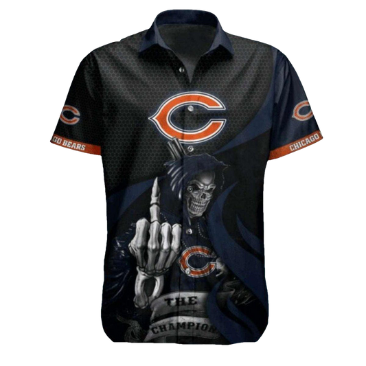 Chicago Bears Grim Reaper Champion Hawaiian Shirt - Moonbestprint