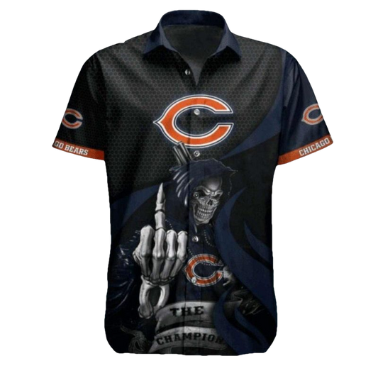Chicago Bears Grim Reaper Champion Hawaiian Shirt - Moonbestprint