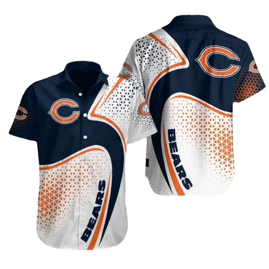 Chicago Bears Diamond Dazzle Hawaiian Shirt - Moonbestprint
