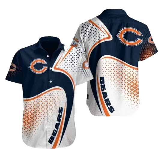 Chicago Bears Diamond Dazzle Hawaiian Shirt - Moonbestprint
