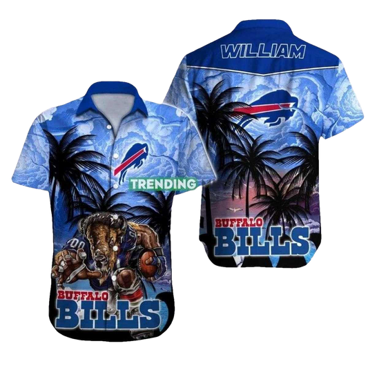 Personalized Team Mascot Graphic Buffalo Bills Hawaiian Shirt Stand Out From The Crowd - Moonbestprint