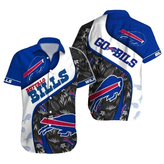 Personalized Tropical Touchdown Buffalo Bills Hawaiian Style Shirt For Fans - Moonbestprint