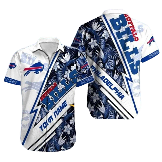 Personalized Buffalo Bills Tropical Night Bloom Hawaiian Shirt - Moonbestprint