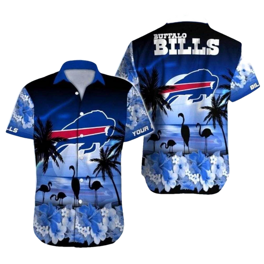 Personalized Buffalo Bills Moonlit Tropics Hawaiian Shirt - Moonbestprint