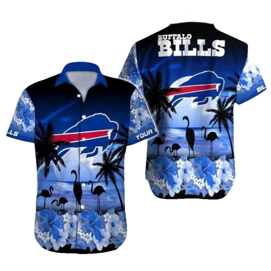 Personalized Buffalo Bills Moonlit Tropics Hawaiian Shirt - Moonbestprint