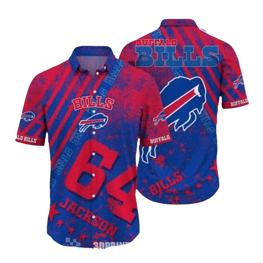 Personalized Buffalo Bills Logo Vintage Hawaiian Shirt - Moonbestprint