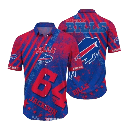 Personalized Buffalo Bills Logo Vintage Hawaiian Shirt - Moonbestprint