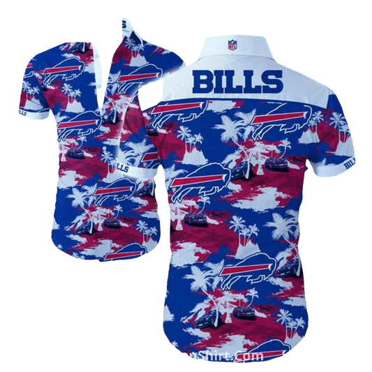Buffalo Bills Tropical Palm Beach Hawaiian Shirt - Moonbestprint
