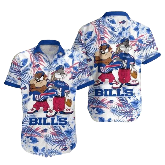 Buffalo Bills Taz And Bugs Hawaiian Shirt - Moonbestprint