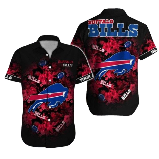 Buffalo Bills Red Floral Hawaiian Shirt - Moonbestprint