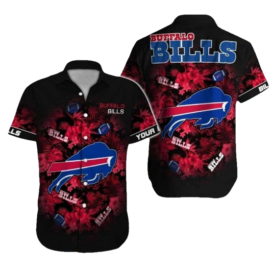 Buffalo Bills Red Floral Hawaiian Shirt - Moonbestprint