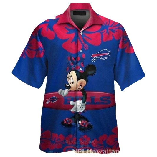 Buffalo Bills Minnie Mouse Surfing Hawaiian Shirt - Moonbestprint
