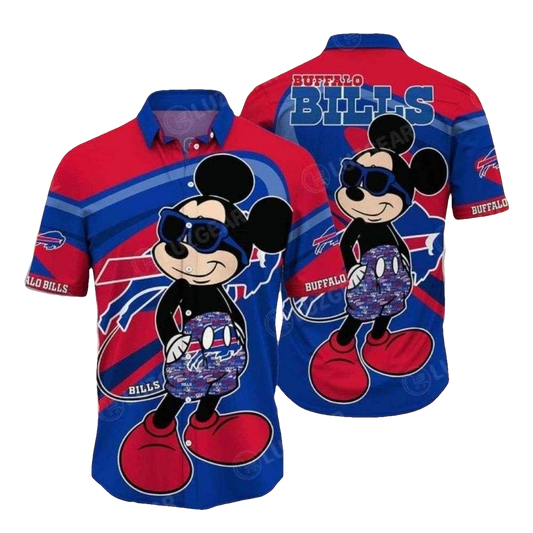 Buffalo Bills Mickey Graphic Edition Funny Fan Hawaiian Shirt - Moonbestprint